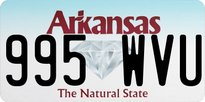 AR license plate 995WVU