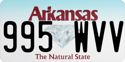 AR license plate 995WVV