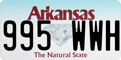 AR license plate 995WWH