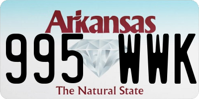 AR license plate 995WWK