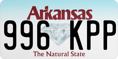AR license plate 996KPP