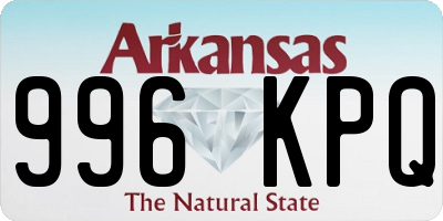 AR license plate 996KPQ