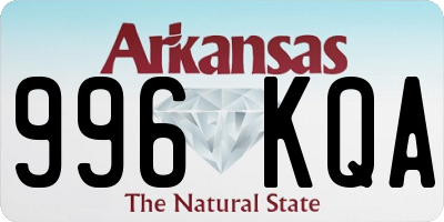 AR license plate 996KQA