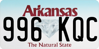 AR license plate 996KQC
