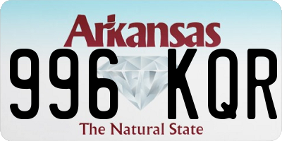 AR license plate 996KQR