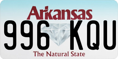 AR license plate 996KQU