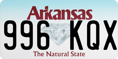 AR license plate 996KQX
