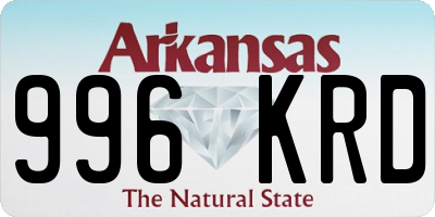 AR license plate 996KRD