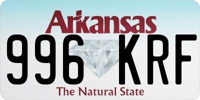 AR license plate 996KRF
