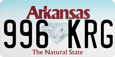 AR license plate 996KRG