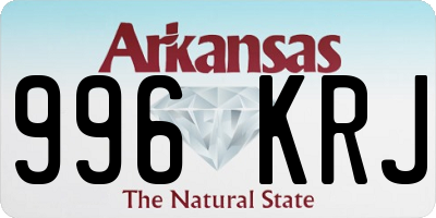 AR license plate 996KRJ