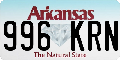 AR license plate 996KRN