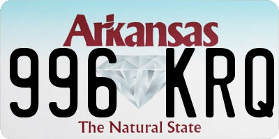 AR license plate 996KRQ