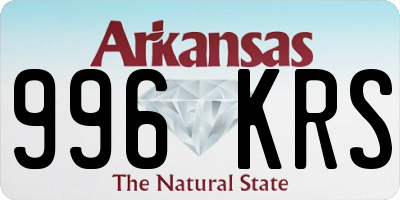 AR license plate 996KRS
