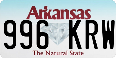 AR license plate 996KRW