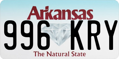 AR license plate 996KRY
