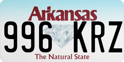 AR license plate 996KRZ