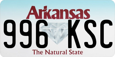 AR license plate 996KSC