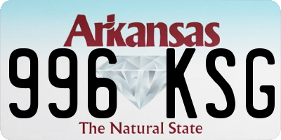 AR license plate 996KSG