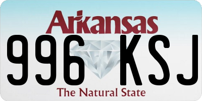AR license plate 996KSJ