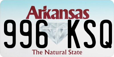 AR license plate 996KSQ