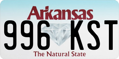 AR license plate 996KST