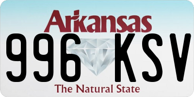 AR license plate 996KSV