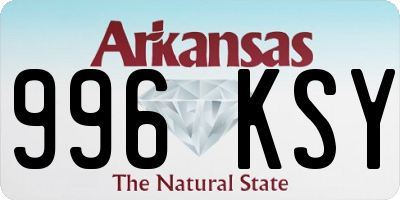 AR license plate 996KSY
