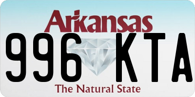 AR license plate 996KTA