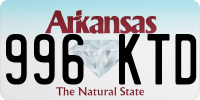 AR license plate 996KTD