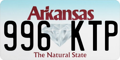 AR license plate 996KTP