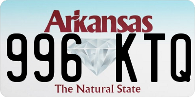 AR license plate 996KTQ