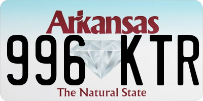 AR license plate 996KTR