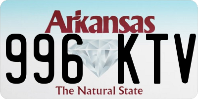 AR license plate 996KTV
