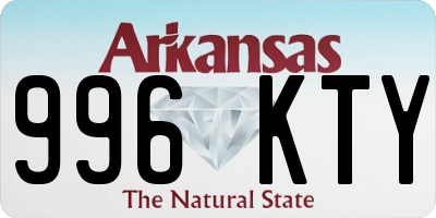 AR license plate 996KTY