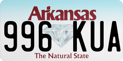 AR license plate 996KUA