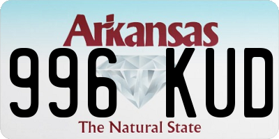 AR license plate 996KUD