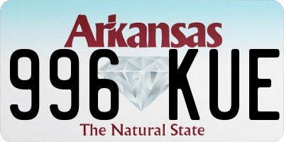 AR license plate 996KUE