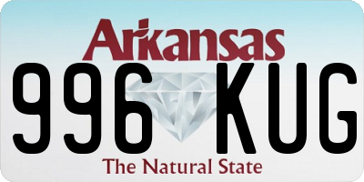 AR license plate 996KUG