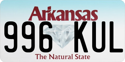 AR license plate 996KUL