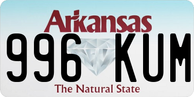 AR license plate 996KUM