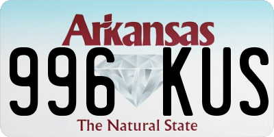 AR license plate 996KUS