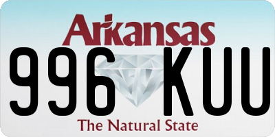 AR license plate 996KUU