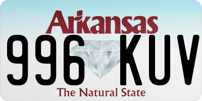 AR license plate 996KUV
