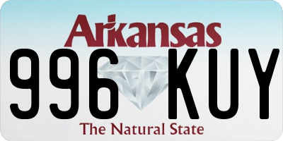 AR license plate 996KUY