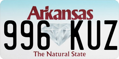 AR license plate 996KUZ
