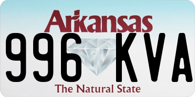 AR license plate 996KVA