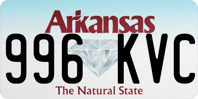AR license plate 996KVC