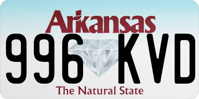 AR license plate 996KVD