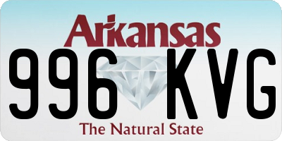 AR license plate 996KVG